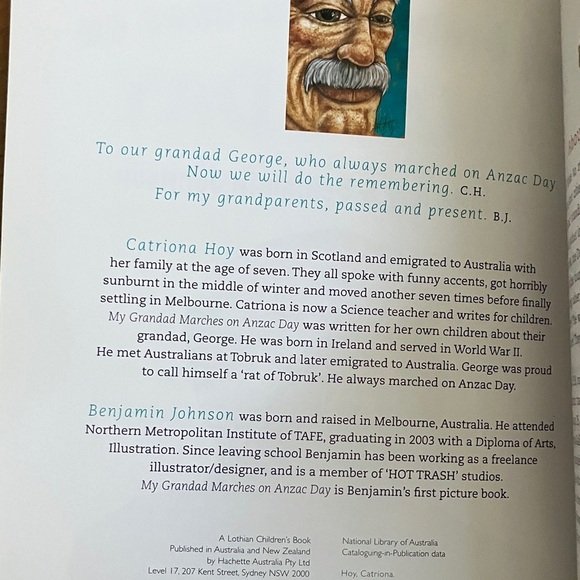 Children's Book - My Grandad Marches on ANZAC Day - Picture 5 of 13